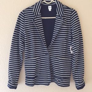 GAP Nautical Striped Cotton Blazer